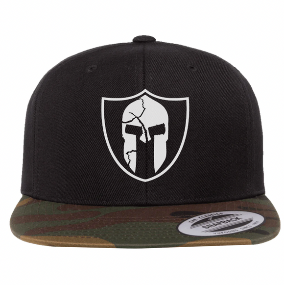 Black/Camo Flatbrim Snapback Hat