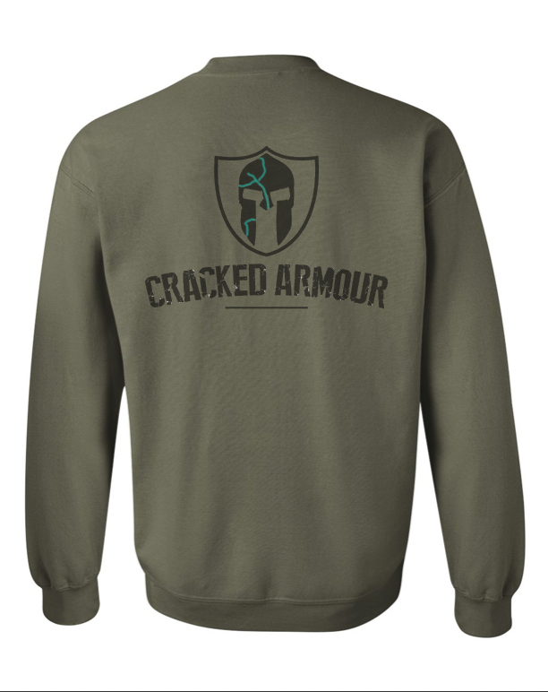 Under armour army sweatshirt best sale
