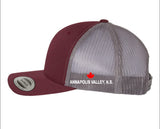 Burgundy RWR Trucker Snapback Hat