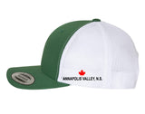Green/White RWR Trucker Snapback Hat